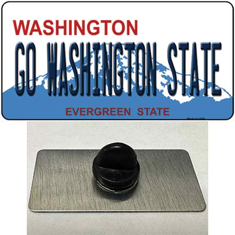 Go Washington State Novelty Metal Hat Pin