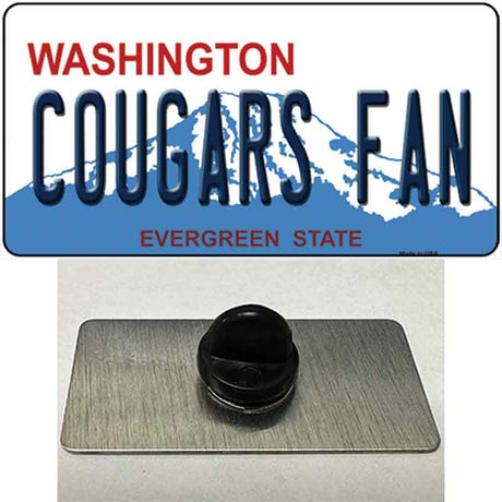 Washington Plate Cougars Fan Novelty Metal Hat Pin