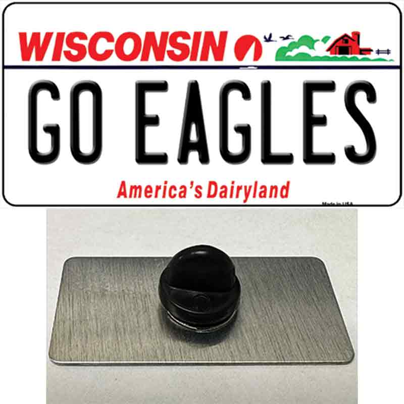 Go Eagles Wisconsin Novelty Metal Hat Pin