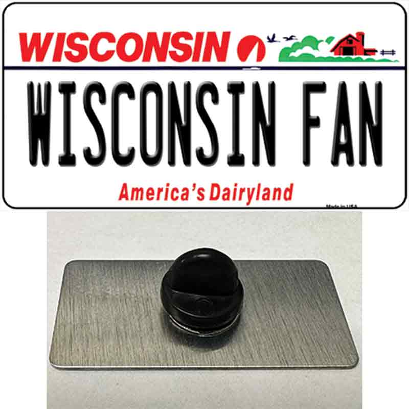 Wisconsin Fan Novelty Metal Hat Pin