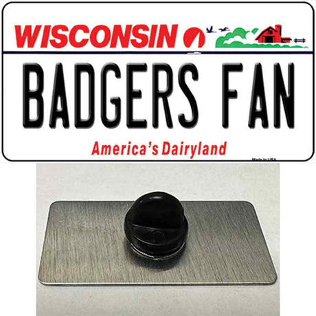 Badgers Fan Novelty Metal Hat Pin