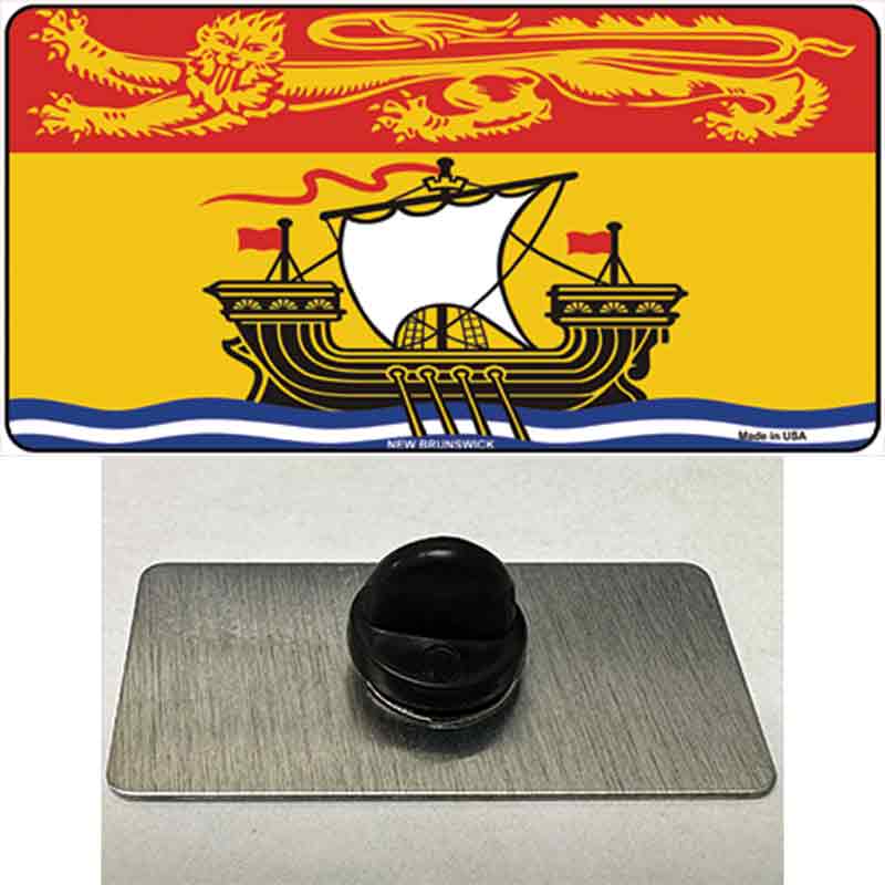 New Brunswick Canada Flag Novelty Metal Hat Pin