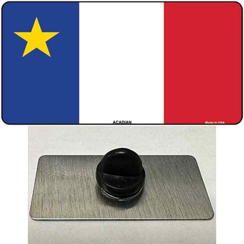 Acadian Canada Flag Novelty Metal Hat Pin