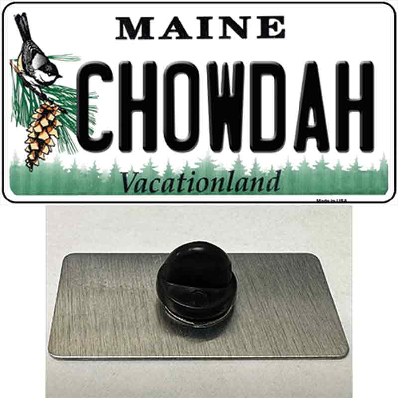 Chowdah Maine Novelty Metal Hat Pin