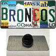 Broncos Strip Art Novelty Metal Hat Pin Tag