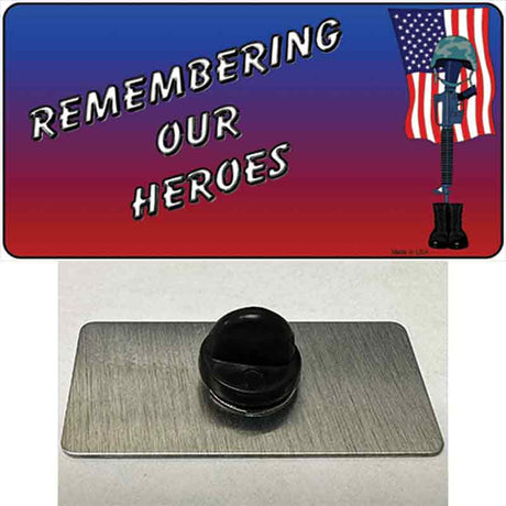 Remembering Our Heroes Novelty Metal Hat Pin