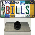 Bills Strip Art Novelty Metal Hat Pin Tag