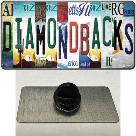 Diamondbacks Strip Art Novelty Metal Hat Pin Tag