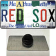 Red Sox Strip Art Novelty Metal Hat Pin Tag