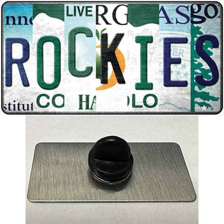 Rockies Strip Art Novelty Metal Hat Pin Tag