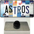 Astros Strip Art Novelty Metal Hat Pin Tag