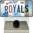 Royals Strip Art Novelty Metal Hat Pin Tag