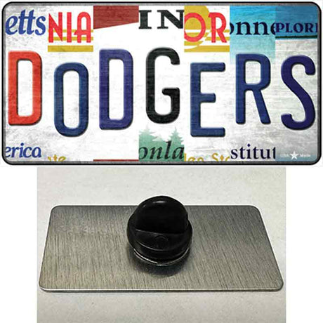 Dodgers Strip Art Novelty Metal Hat Pin Tag