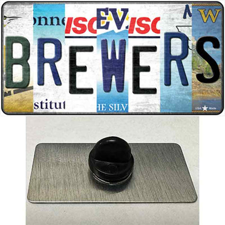 Brewers Strip Art Novelty Metal Hat Pin Tag