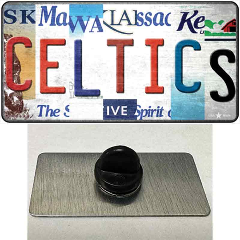 Celtics Strip Art Novelty Metal Hat Pin Tag