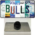 Bulls Strip Art Novelty Metal Hat Pin Tag