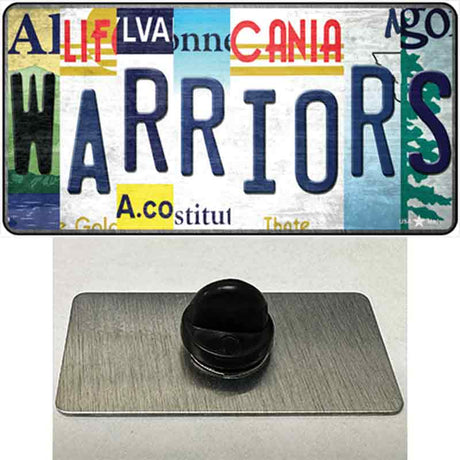 Warriors Strip Art Novelty Metal Hat Pin Tag