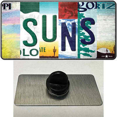 Suns Strip Art Novelty Metal Hat Pin Tag