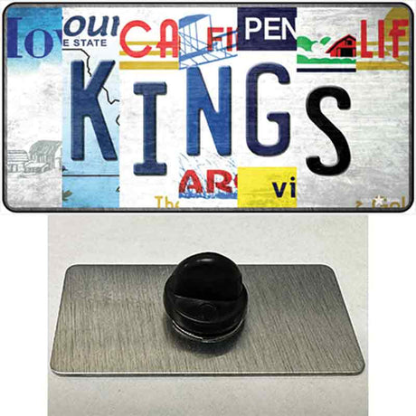 Kings Strip Art Novelty Metal Hat Pin Tag