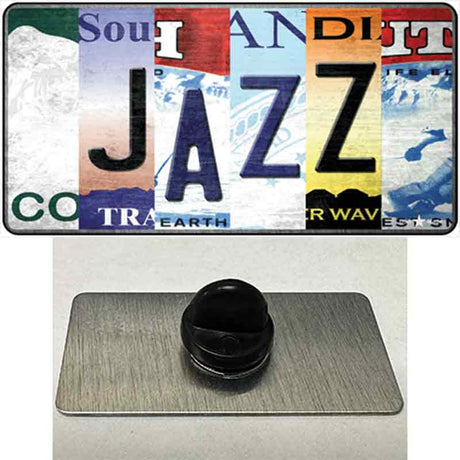 Jazz Strip Art Novelty Metal Hat Pin Tag