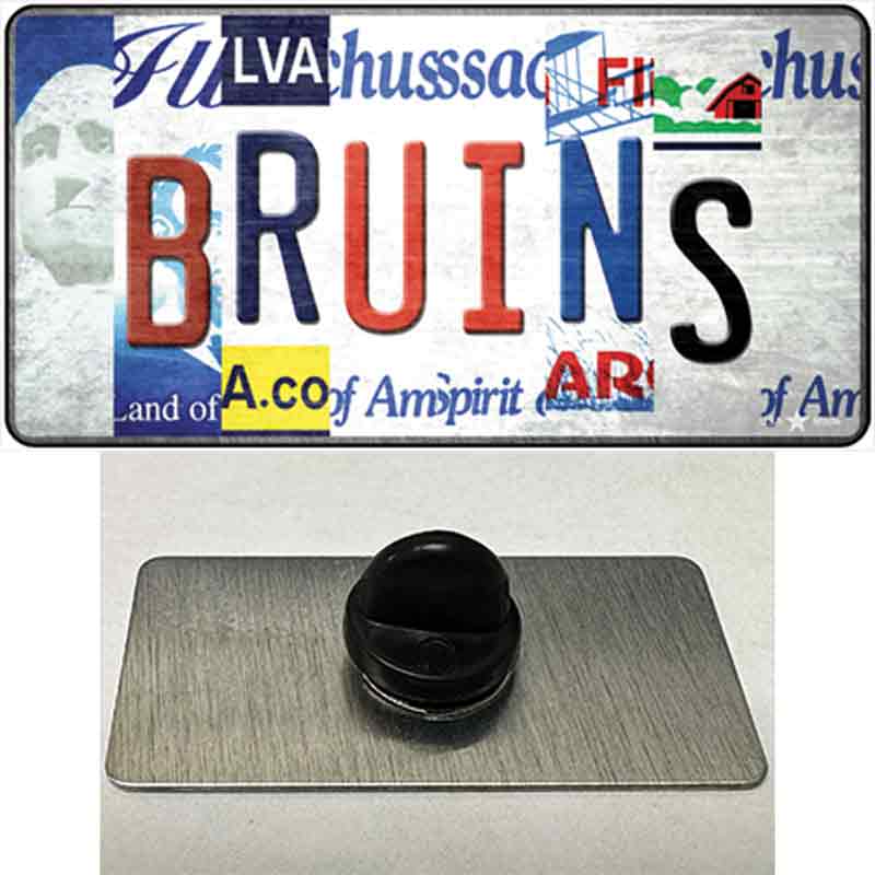 Bruins Strip Art Novelty Metal Hat Pin Tag