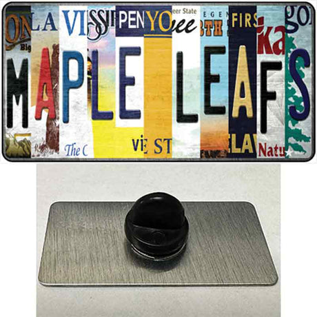 Maple Leafs Strip Art Novelty Metal Hat Pin Tag