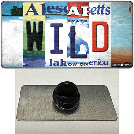 Wild Strip Art Novelty Metal Hat Pin Tag