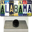 Alabama Strip Art Novelty Metal Hat Pin Tag