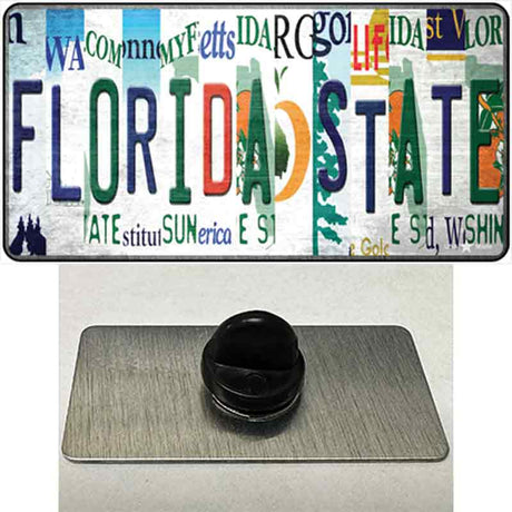 Florida State Strip Art Novelty Metal Hat Pin Tag