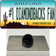 Number 1 Diamondbacks Fan Novelty Metal Hat Pin Tag