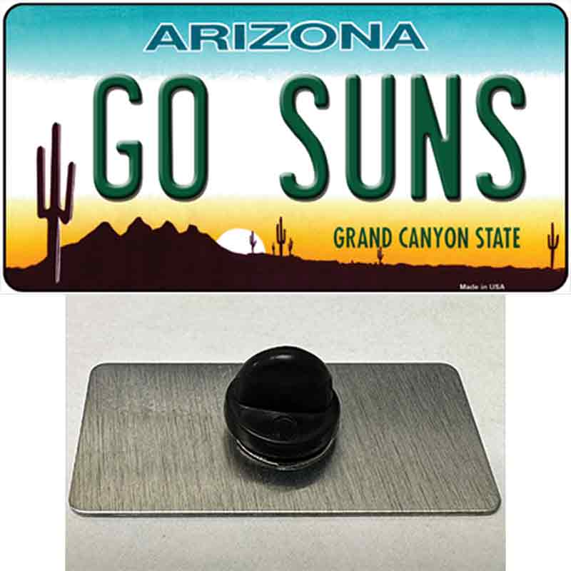 Go Suns Novelty Metal Hat Pin Tag