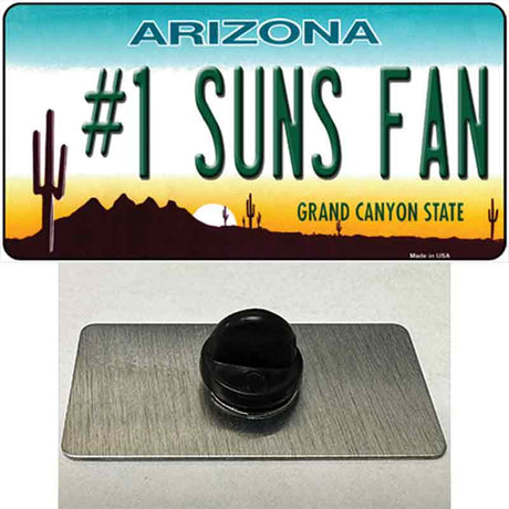 Number 1 Suns Fan Novelty Metal Hat Pin Tag