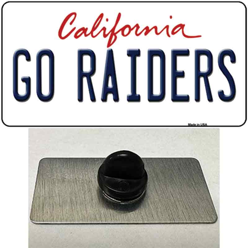 Go Raiders Novelty Metal Hat Pin Tag