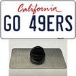 Go 49ers Novelty Metal Hat Pin Tag