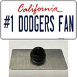 Number 1 Dodgers Fan Novelty Metal Hat Pin Tag