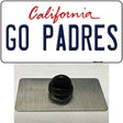 Go Padres Novelty Metal Hat Pin Tag