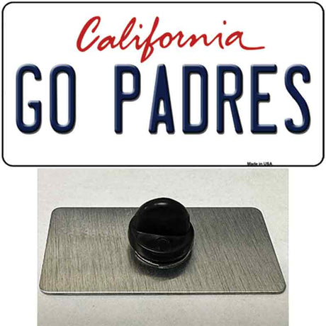 Go Padres Novelty Metal Hat Pin Tag