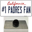 Number 1 Padres Fan Novelty Metal Hat Pin Tag