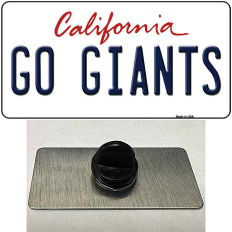 Go Giants Novelty Metal Hat Pin Tag