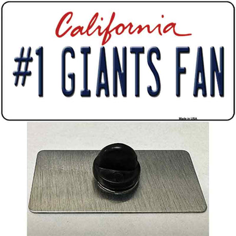 Number 1 Giants Fan Novelty Metal Hat Pin Tag