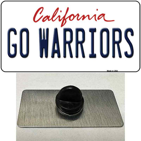 Go Warriors Novelty Metal Hat Pin Tag