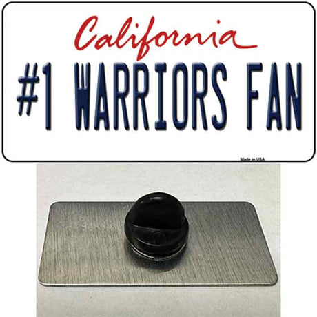 Number 1 Warriors Fan Novelty Metal Hat Pin Tag