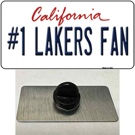 Number 1 Lakers Fan Novelty Metal Hat Pin Tag