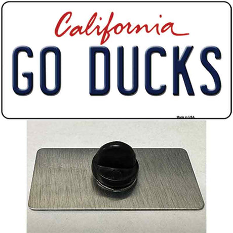 Go Ducks Novelty Metal Hat Pin Tag