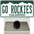 Go Rockies Novelty Metal Hat Pin Tag