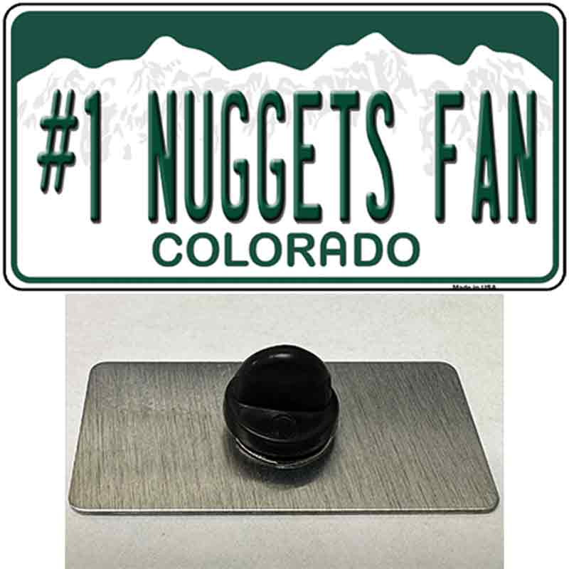 Number 1 Nuggets Fan Novelty Metal Hat Pin Tag