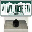 Number 1 Avalanche Fan Novelty Metal Hat Pin Tag