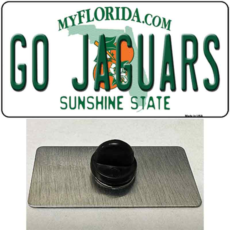 Go Jaguars Novelty Metal Hat Pin Tag