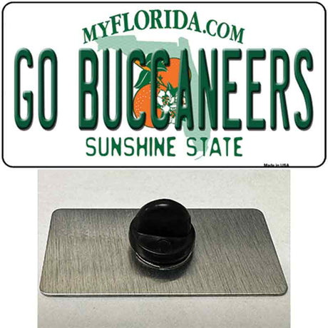 Go Buccaneers Novelty Metal Hat Pin Tag