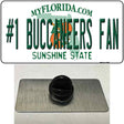 Number 1 Buccaneers Fan Novelty Metal Hat Pin Tag